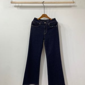 라방 10% 추가 할인 (논페이드,2길이,S-2XL)코두 생지 히든밴딩 부츠컷 청 바지 2color