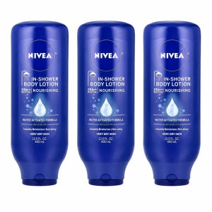 니베아 인샤워 바디로션 바디밀크 나리싱 400ml, 3개