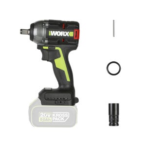웍스 충전 임팩 전동 렌치 베어툴 20V 12.7mm BL WU289.9 임팩트