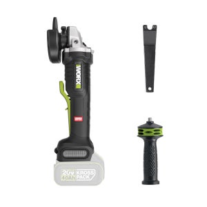 웍스 충전 앵글 그라인더 베어툴 패들스위치 100mm 20V WU835.9