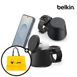 벨킨 Qi2 25W 3in1 모듈형 고속 무선 충전기 WIZ052kr 블랙(WIZ052krBK)