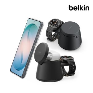 벨킨 Qi2 25W 3in1 모듈형 고속 무선 충전기 WIZ052kr 블랙(WIZ052krBK)