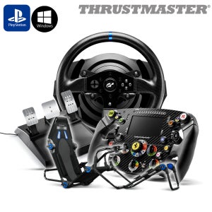 트러스트마스터 T300RS GT 레이싱휠, SF1000핸들, NLR S025 레이싱시트 세트(PS5/PC)