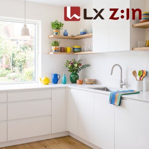 LX Z:IN 인테리어필름 셀프시공 싱크대 가구 가전 빌트인 도어 시트지 40cmX20cm, 밀크화이트 ES86