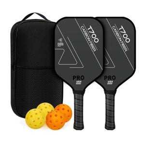 라꾸미 피클볼 쉐도우프로 프리미엄 T700 라켓 2인 세트 패들 공 가방 스포츠 용품 동호회 가을 커플 가족 운동