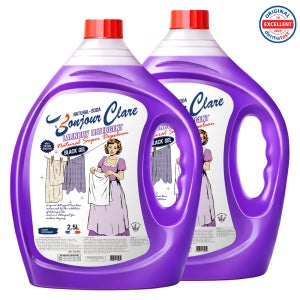 봉쥬르끌레어 액체세제 실내건조 대용량 세탁세제 2.5L, 블랙젤 라벤더향, 2개