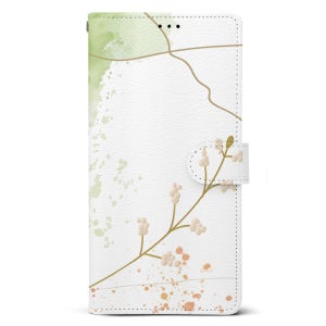 목화플라워 다이어리 카드 지갑 케이스 그린, LG Q9 ONE (Q927)