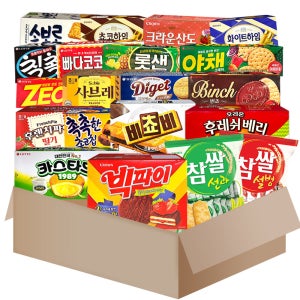 곽과자 20개 세트 후레쉬베리 쵸코하임 사브레 다이제샌드 빠다코코낫 제크 빅파이 비쵸비 외