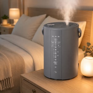 조지루시 가열식 가습기 스팀식 3L 대용량 신생아 간편세척 소프트블랙 EEDF35 HA
