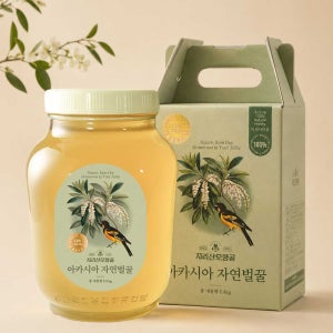 지리산모향골 국산 천연 벌꿀 아카시아꿀, 2.4kg, 1개