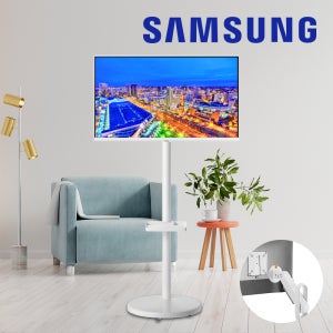 삼성 삼탠바이미 80cm 32인치 M5 스마트 IPTV모니터 화이트 스탠드 거치대 2in1