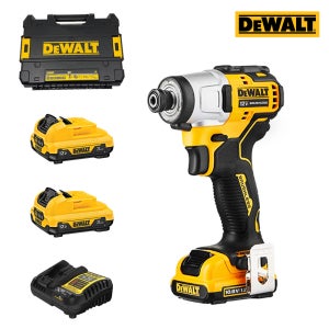 디월트 12V 충전 BL 임팩트 드라이버 DCF801L2 세트(3.0Ah배터리2개+충전기1개)