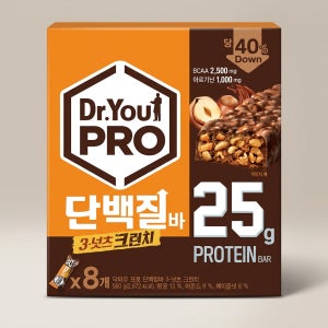 닥터유 프로 단백질바 3넛츠크런치 운동 전 후 다이어트 식사대용 560g 1박스