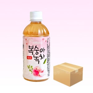 웰그린 복숭아 녹차 340ml 20개 1박스 복숭아아이스티 녹차음료 업소용