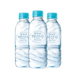 농심 백산수 유/무라벨 생수 330ml, 40개