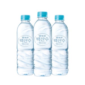 농심 백산수 유/무라벨 생수 500ml, 40개
