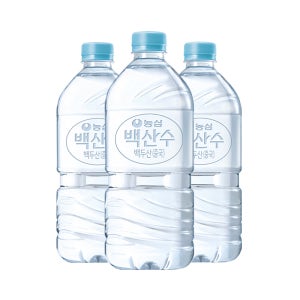 농심 백산수 유/무라벨 생수 1L, 12개