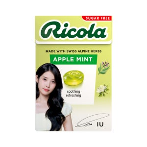 [아이유 에디션] 리콜라 스위스 무설탕 허브 캔디 애플민트 40g x 5개