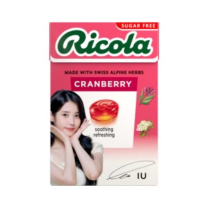 [아이유 에디션] 리콜라 스위스 무설탕 허브 캔디 크랜베리 40g x 20개