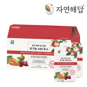 자연해답 유기농 ABC주스 NFC착즙 원액 클렌즈 100ml 30포, 3개