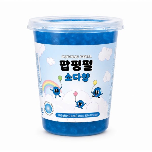토핑스 팝핑펄 팝핑보바 소다 907g