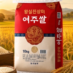 능서농부 밥맛좋은 여주쌀 진상미 백미 쌀 국내산 2025년산 소포장 10kg, 1개