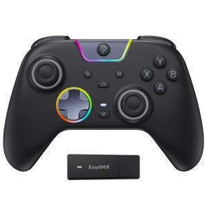 EasySMX X05 Pro 게임패드 컨트롤러 무선 조이스틱 PC게임패드 안드로이드 iOS 닌텐도 스위치 호환 블랙