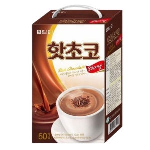 담터 일상음료 파우더 가루 사무실 진한 풍미 코코아 핫초코 오리지날 20gx50T 1개