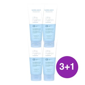 Missha 슈퍼 아쿠아 울트라 히알론 포밍 클렌저 200ml, 4개