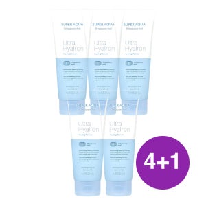 Missha 슈퍼 아쿠아 울트라 히알론 포밍 클렌저 200ml, 5개