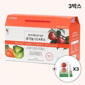 [증정행사] 자연해답 유기농 CCA주스 물없이 100% NFC착즙 100ml 30포, 3개