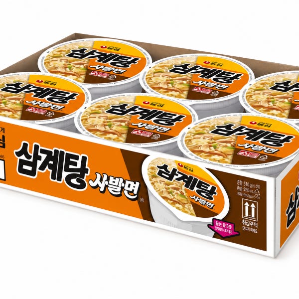농심 삼계탕 사발면 85g 6개 1박스