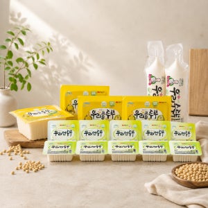 국산콩100% 두부500g4모, 연두부120g10개, 순두부400g2개 무료배송 웰그로 식단세트