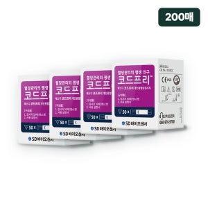 에스디바이오센서 코드프리 혈당시험지 50매입, 4개