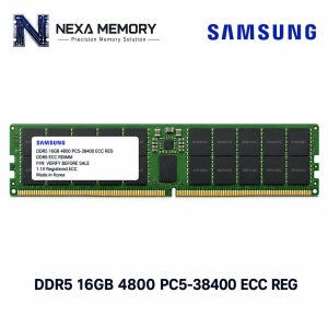삼성전자 서버용 메모리 DDR5 16GB 4800 PC5 38400 ECC REG