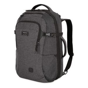 SwissGear 하이브리드 45L 여행용 백팩 17인치 노트북 수납 가능 남녀 공용 헤더 그레이 Heather Grey 45L