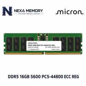 마이크론 서버용 메모리 DDR5 16GB 5600 PC5 44800 ECC REG