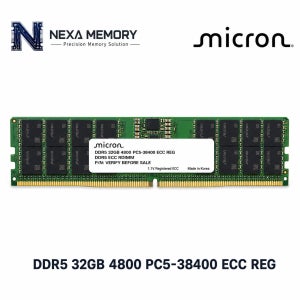 마이크론 서버용 메모리 DDR5 32GB 4800 PC5 38400 ECC REG