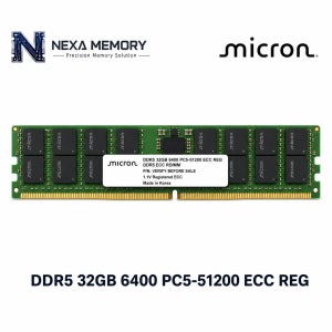 마이크론 서버용 메모리 DDR5 32GB 6400 PC5 51200 ECC REG