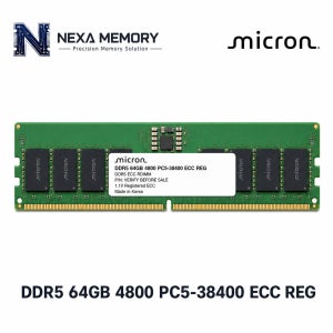 마이크론 서버용 메모리 DDR5 64GB 4800 PC5 38400 ECC REG