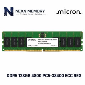 마이크론 서버용 메모리 DDR5 128GB 4800 PC5 38400 ECC REG