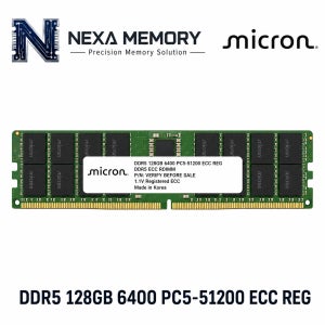 마이크론 서버용 메모리 DDR5 128GB 6400 PC5 51200 ECC REG