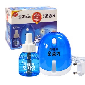 NEW 보령 홈라이프 액체전자모기향 코드형 45일세트(훈증기+리필) 45일, 20개