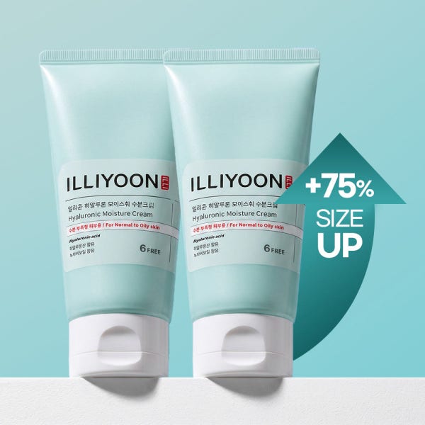 일리윤 사계절 대용량 보습 수분 크림 히알루론 모이스춰 튜브형 175ml+175ml (350ml)