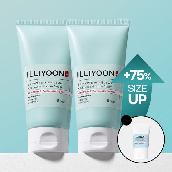 일리윤 사계절 대용량 보습 수분 크림 히알루론 모이스춰 튜브형 175ml+175ml (350ml)