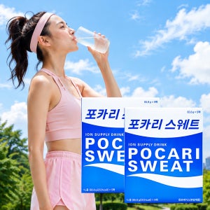 포카리스웨트 분말 포카리 가루 스포츠 이온음료 전해질 수분충전 65.6g, 10개