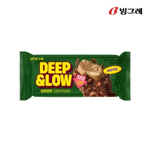 빙그레 딥앤로우 크런치바 아이스크림 커피, 90ml, 24개