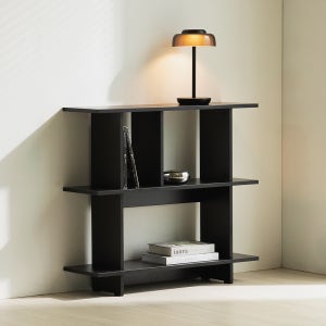아이엠모노 드로우 다용도 수납 선반 진열장 800mm, 3단, 블랙