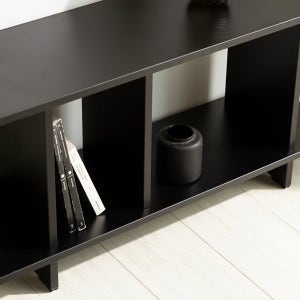 아이엠모노 드로우 다용도 수납 선반 진열장 1000mm, 2단, 블랙