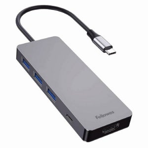 C타입 6in1 허브 HDMI 4K 그레이 펠로우즈